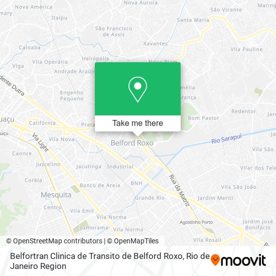 Mapa Belfortran Clinica de Transito de Belford Roxo