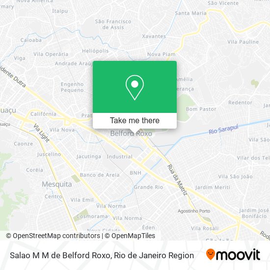 Mapa Salao M M de Belford Roxo