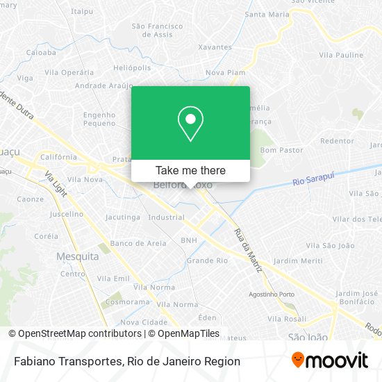 Mapa Fabiano Transportes