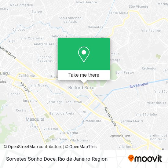 Sorvetes Sonho Doce map