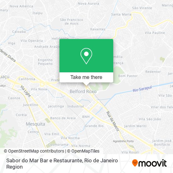 Mapa Sabor do Mar Bar e Restaurante