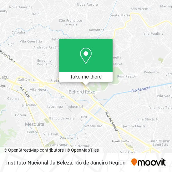 Instituto Nacional da Beleza map