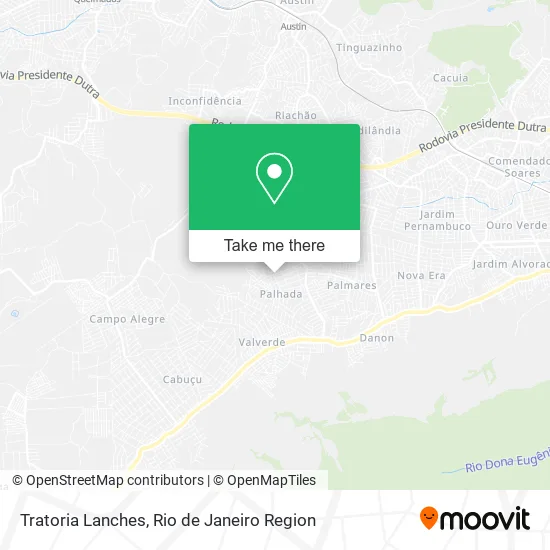 Tratoria Lanches map