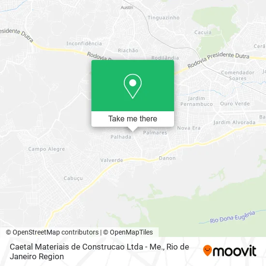 Caetal Materiais de Construcao Ltda - Me. map