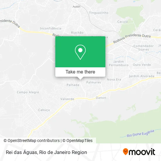 Rei das Águas map