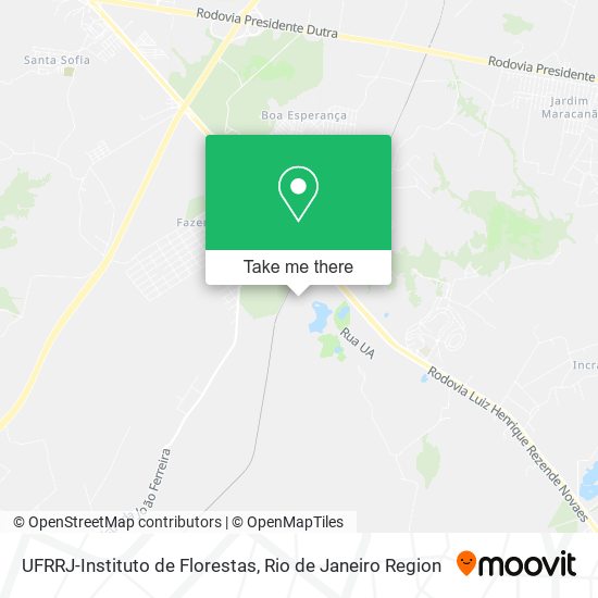 UFRRJ-Instituto de Florestas map