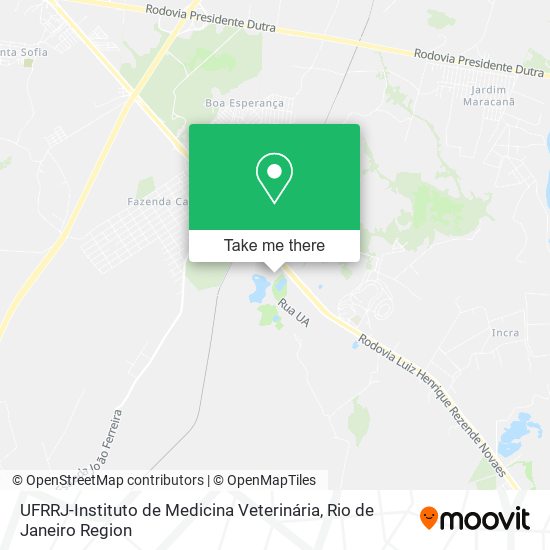 Mapa UFRRJ-Instituto de Medicina Veterinária