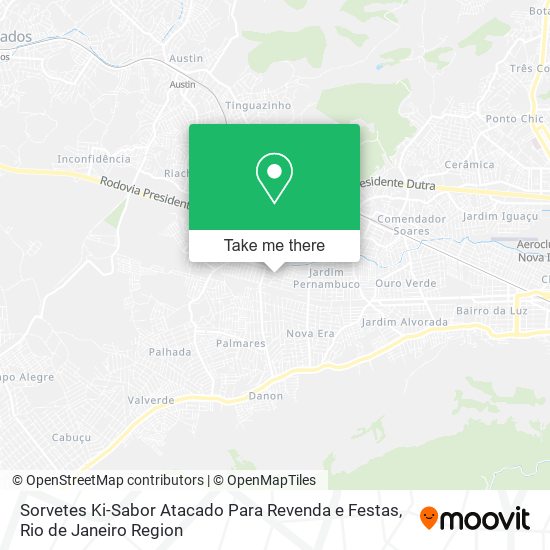 Mapa Sorvetes Ki-Sabor Atacado Para Revenda e Festas