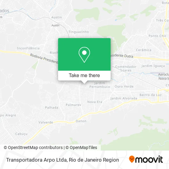 Transportadora Arpo Ltda map