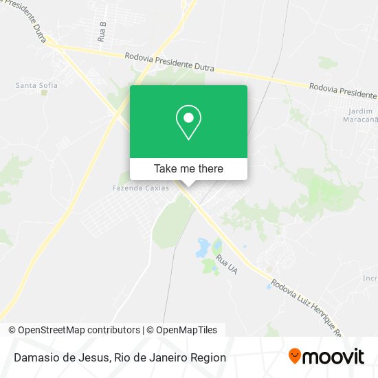 Damasio de Jesus map
