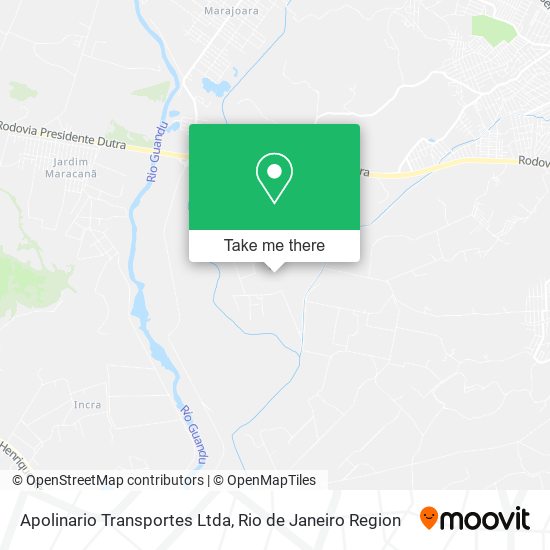 Mapa Apolinario Transportes Ltda