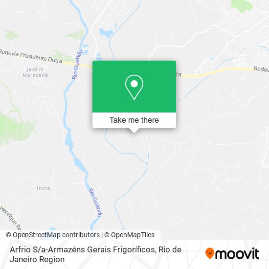 Arfrio S / a-Armazéns Gerais Frigoríficos map