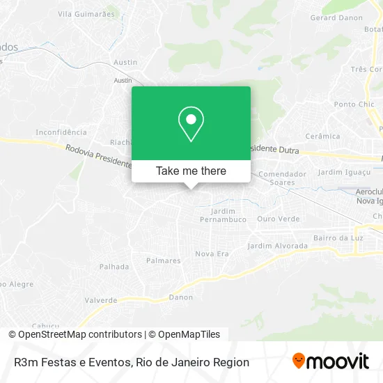 R3m Festas e Eventos map
