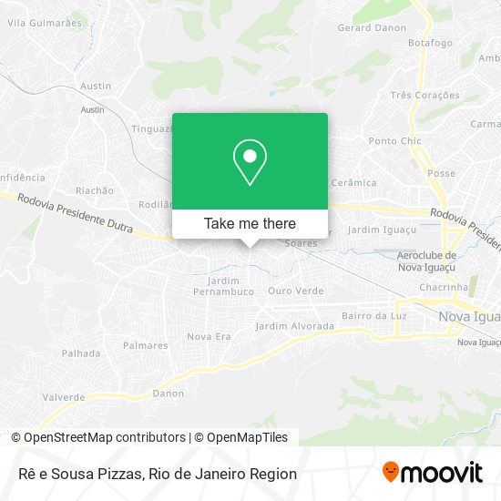 Mapa Rê e Sousa Pizzas