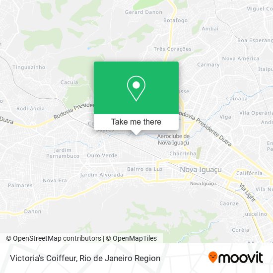 Victoria's Coiffeur map