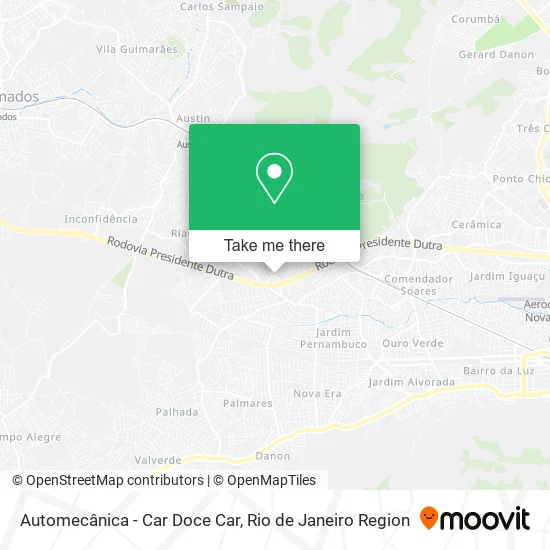 Automecânica - Car Doce Car map
