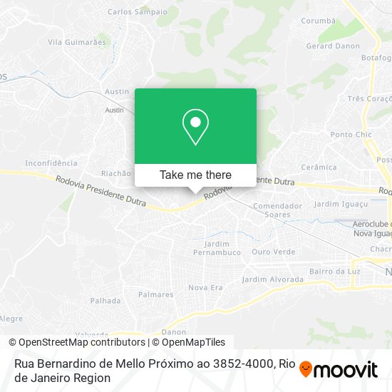 Rua Bernardino de Mello Próximo ao 3852-4000 map