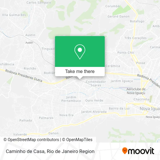 Caminho de Casa map
