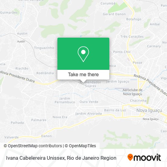 Mapa Ivana Cabelereira Unissex