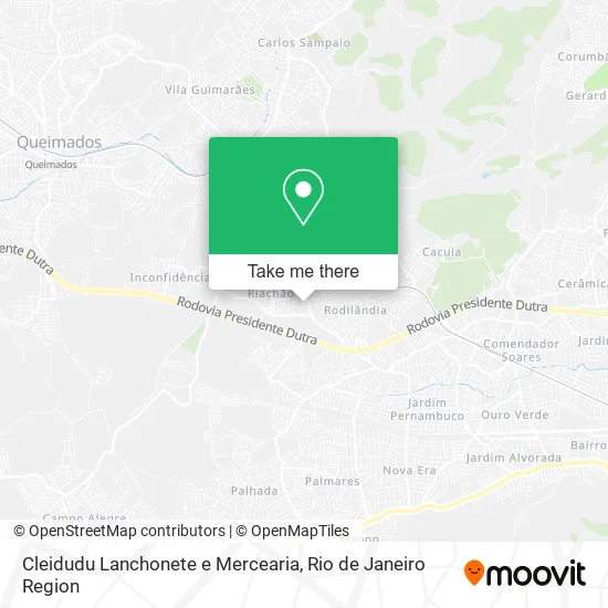 Cleidudu Lanchonete e Mercearia map