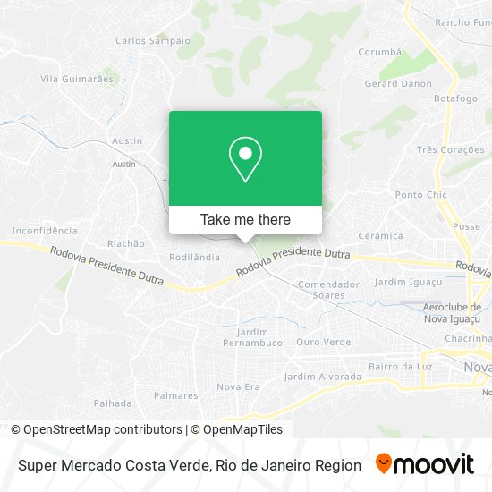 Mapa Super Mercado Costa Verde