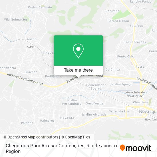 Chegamos Para Arrasar Confecções map
