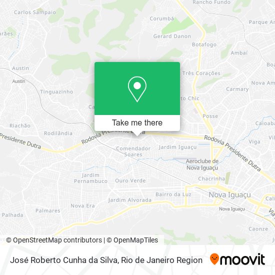 José Roberto Cunha da Silva map