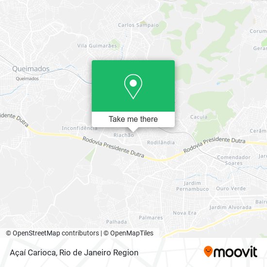 Açaí Carioca map