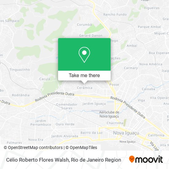 Célio Roberto Flores Walsh map