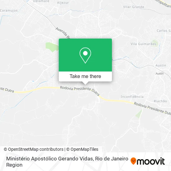 Ministério Apostólico Gerando Vidas map