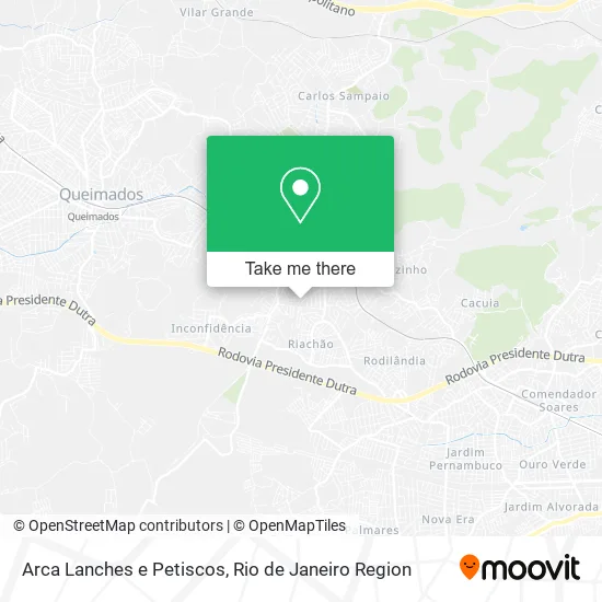 Arca Lanches e Petiscos map