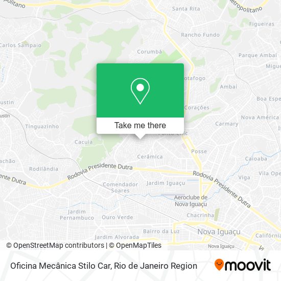 Oficina Mecânica Stilo Car map