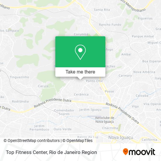 Top Fitness Center map