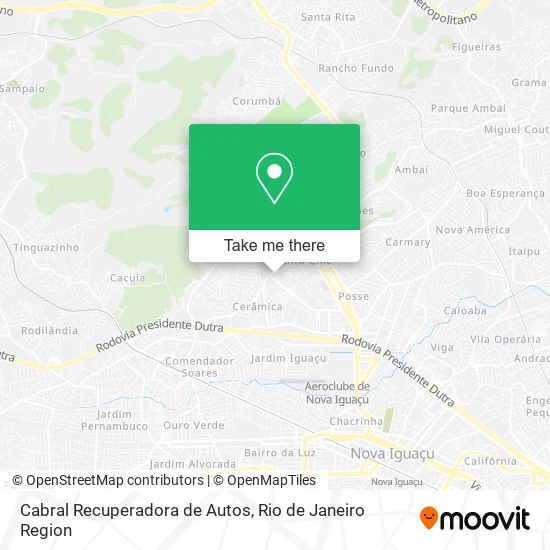 Cabral Recuperadora de Autos map