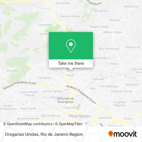 Drogarias Unidas map