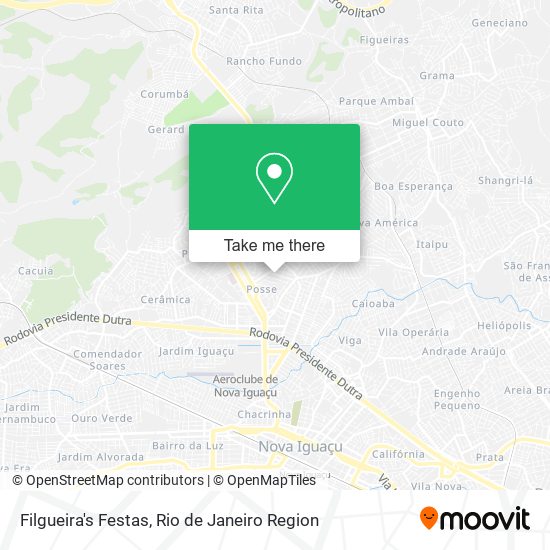 Filgueira's Festas map