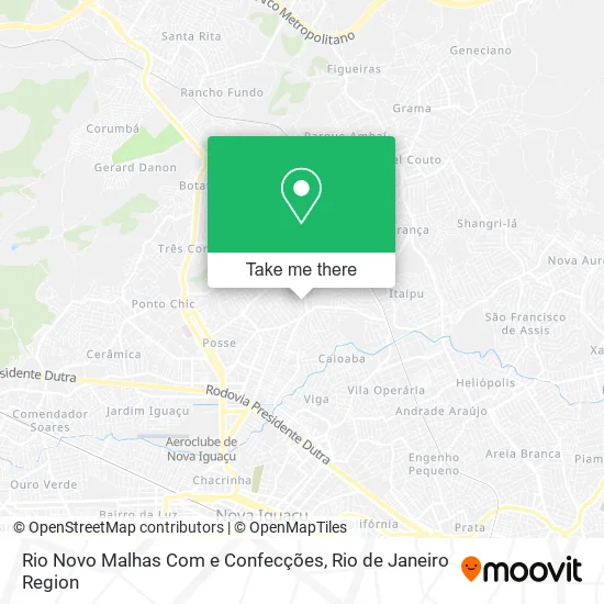 Rio Novo Malhas Com e Confecções map