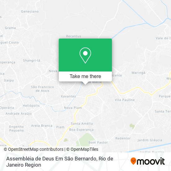 Assembléia de Deus Em São Bernardo map
