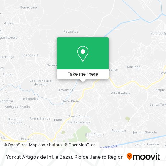 Yorkut Artigos de Inf. e Bazar map