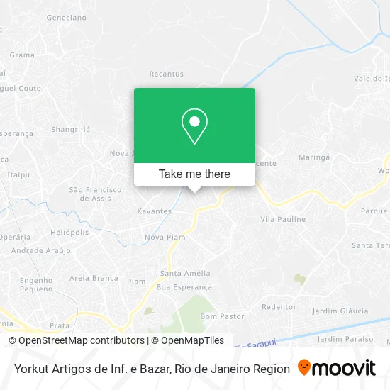Yorkut Artigos de Inf. e Bazar map