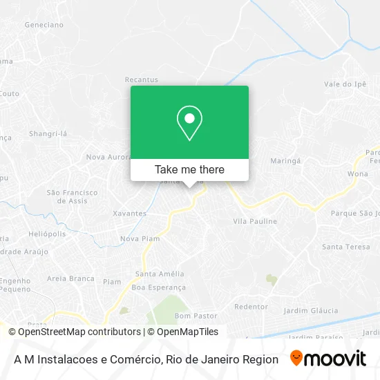 A M Instalacoes e Comércio map