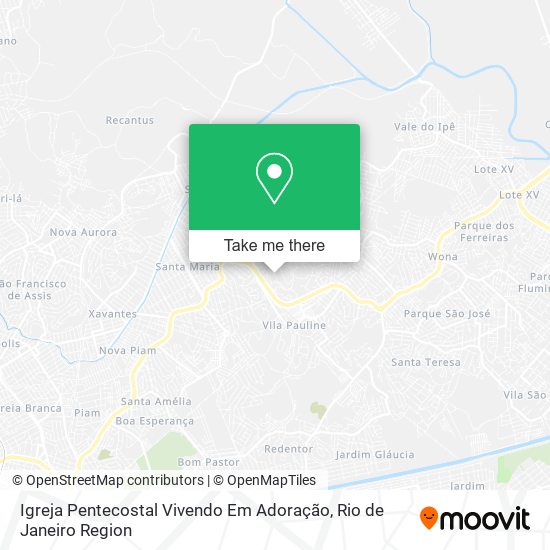 Igreja Pentecostal Vivendo Em Adoração map