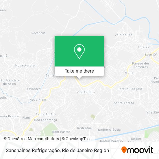 Sanchaines Refrigeração map