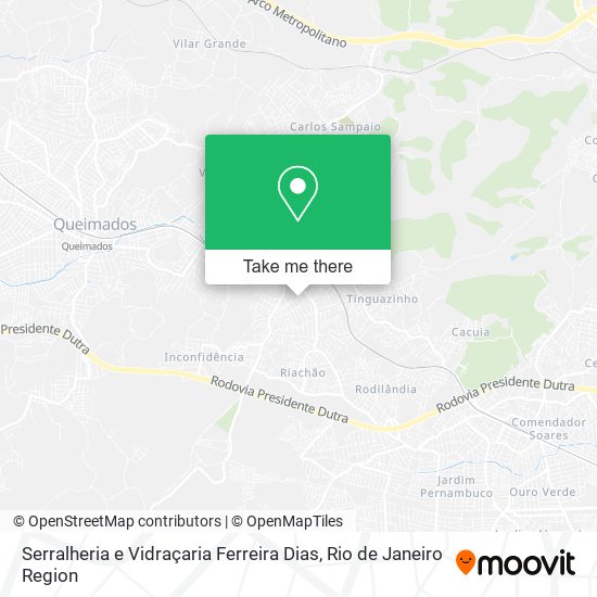 Serralheria e Vidraçaria Ferreira Dias map