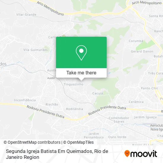 Segunda Igreja Batista Em Queimados map