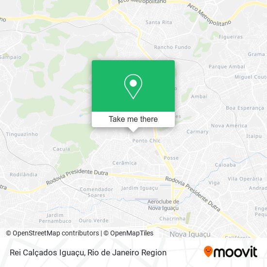 Rei Calçados Iguaçu map