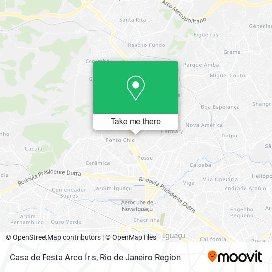 Casa de Festa Arco Íris map