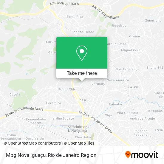 Mpg Nova Iguaçu map