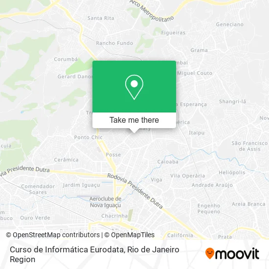 Curso de Informática Eurodata map