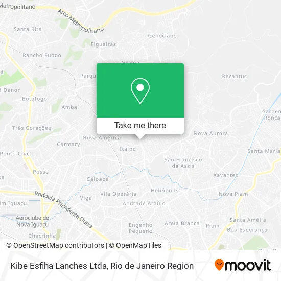 Kibe Esfiha Lanches Ltda map